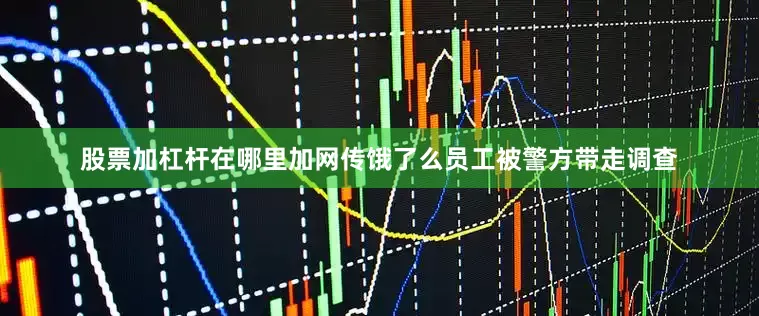 股票加杠杆在哪里加网传饿了么员工被警方带走调查