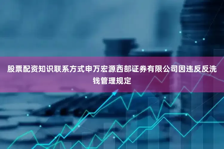 股票配资知识联系方式申万宏源西部证券有限公司因违反反洗钱管理规定