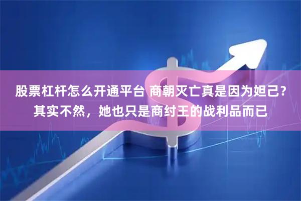股票杠杆怎么开通平台 商朝灭亡真是因为妲己？其实不然，她也只是商纣王的战利品而已