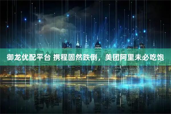 御龙优配平台 携程固然跌倒，美团阿里未必吃饱